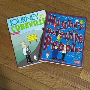 Dilbert Books Lot of 2 Journey to Cubeville Seven Years of Highly Defective